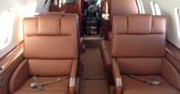 lear jet interior completed